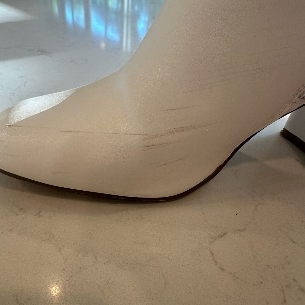 Madden Girl white booties. Size 8.5